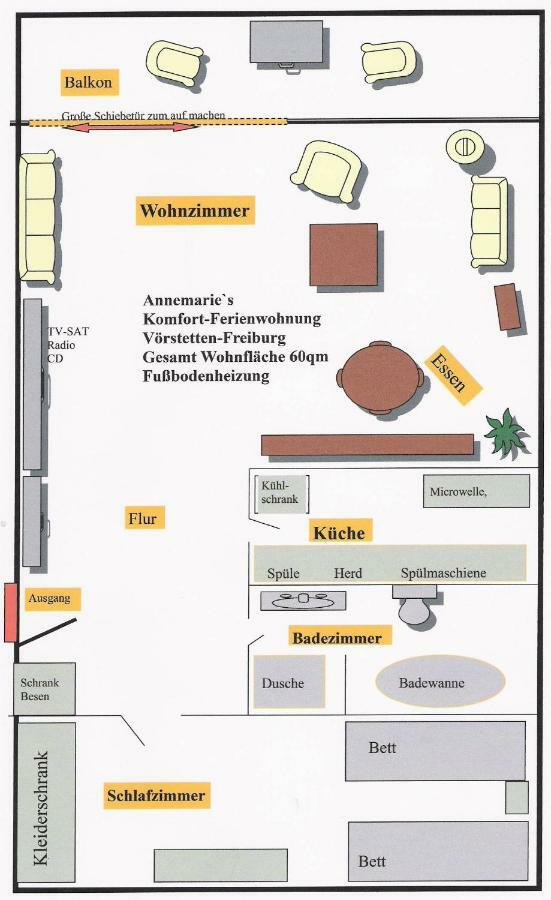 Annes Ferienwohnung Freiburg Vorstetten Extérieur photo